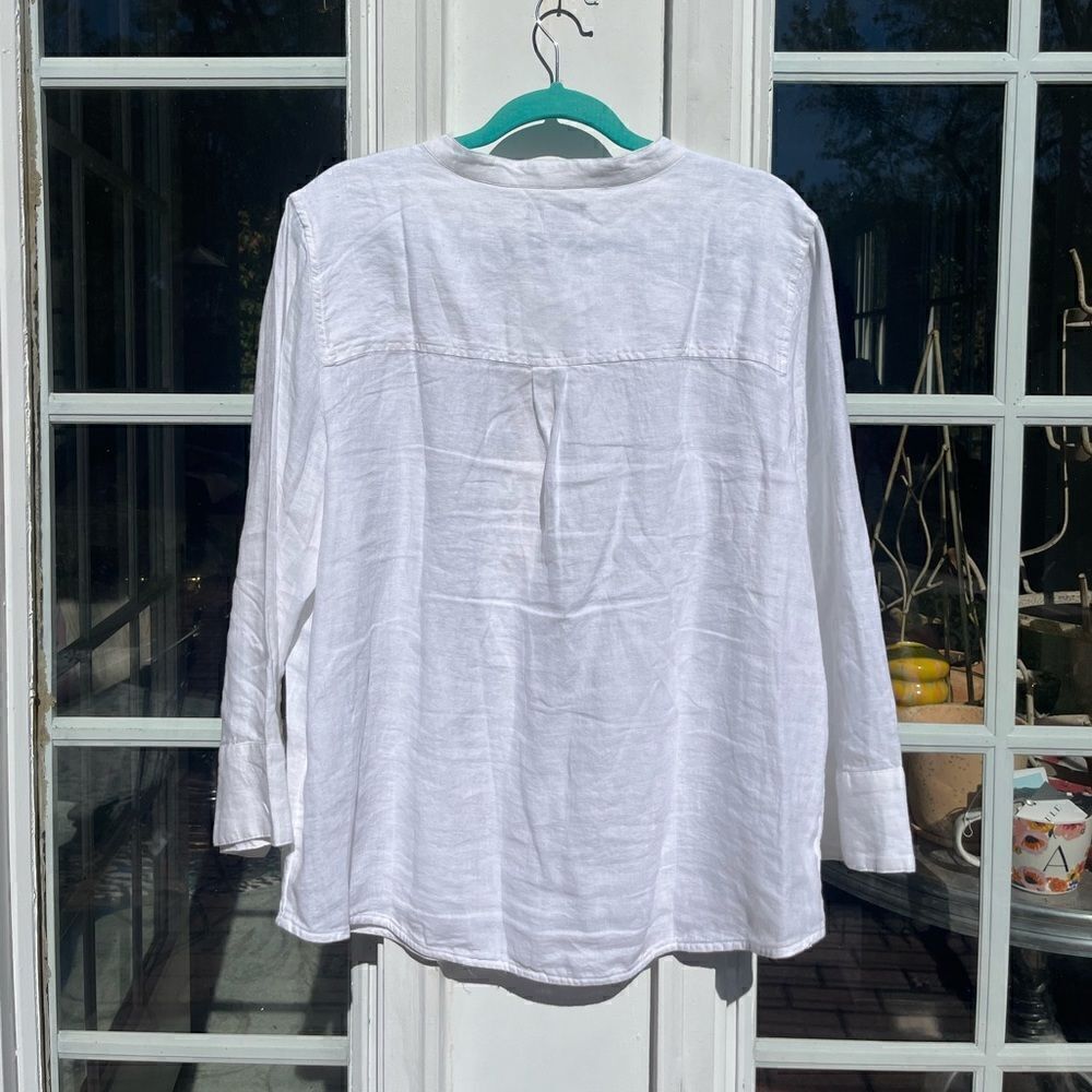 J Crew Button Front Linen Tunic NWT - Picture 5 of 6